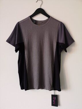 NWT LULULEMON LNRR/MNPH/DPHM Gray Grey Take The Moment SS Top Shirt Men's Large